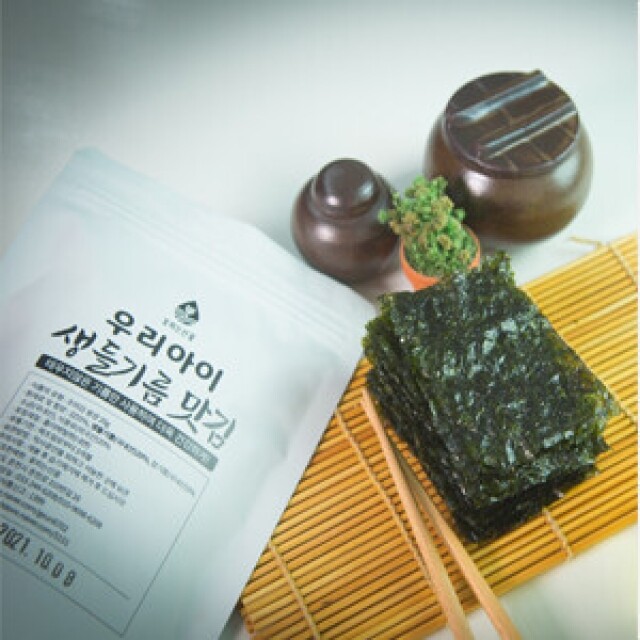 강원더몰,춘천 꽃피는산꼴 우리아이생들기름맛김 20g/4봉